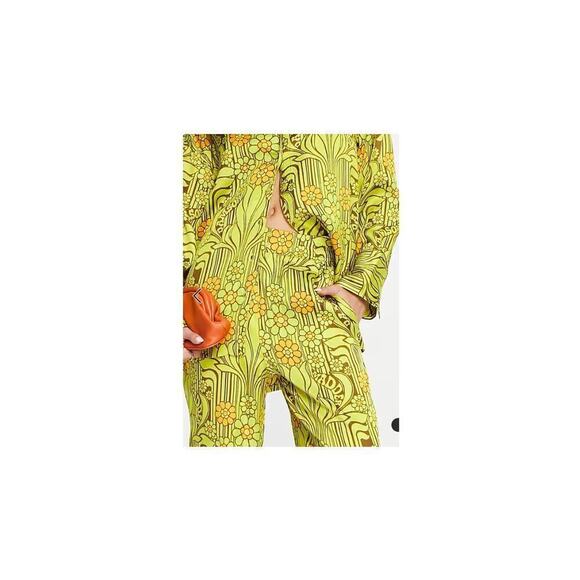Floral Patterned Boot Cut Pants - Picture 6 of 16